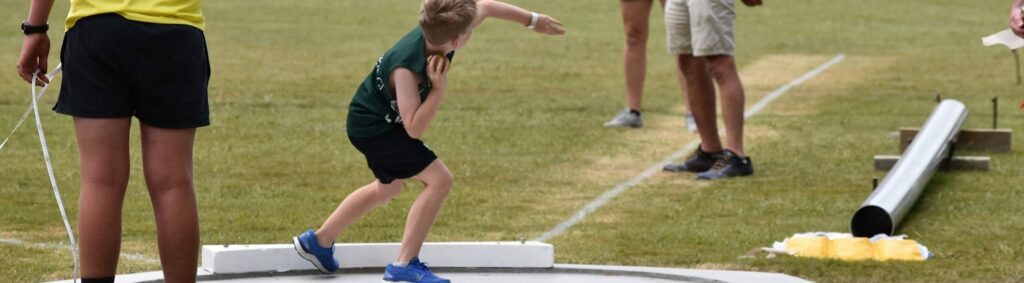 entrenamiento de lanzamiento de atletismo