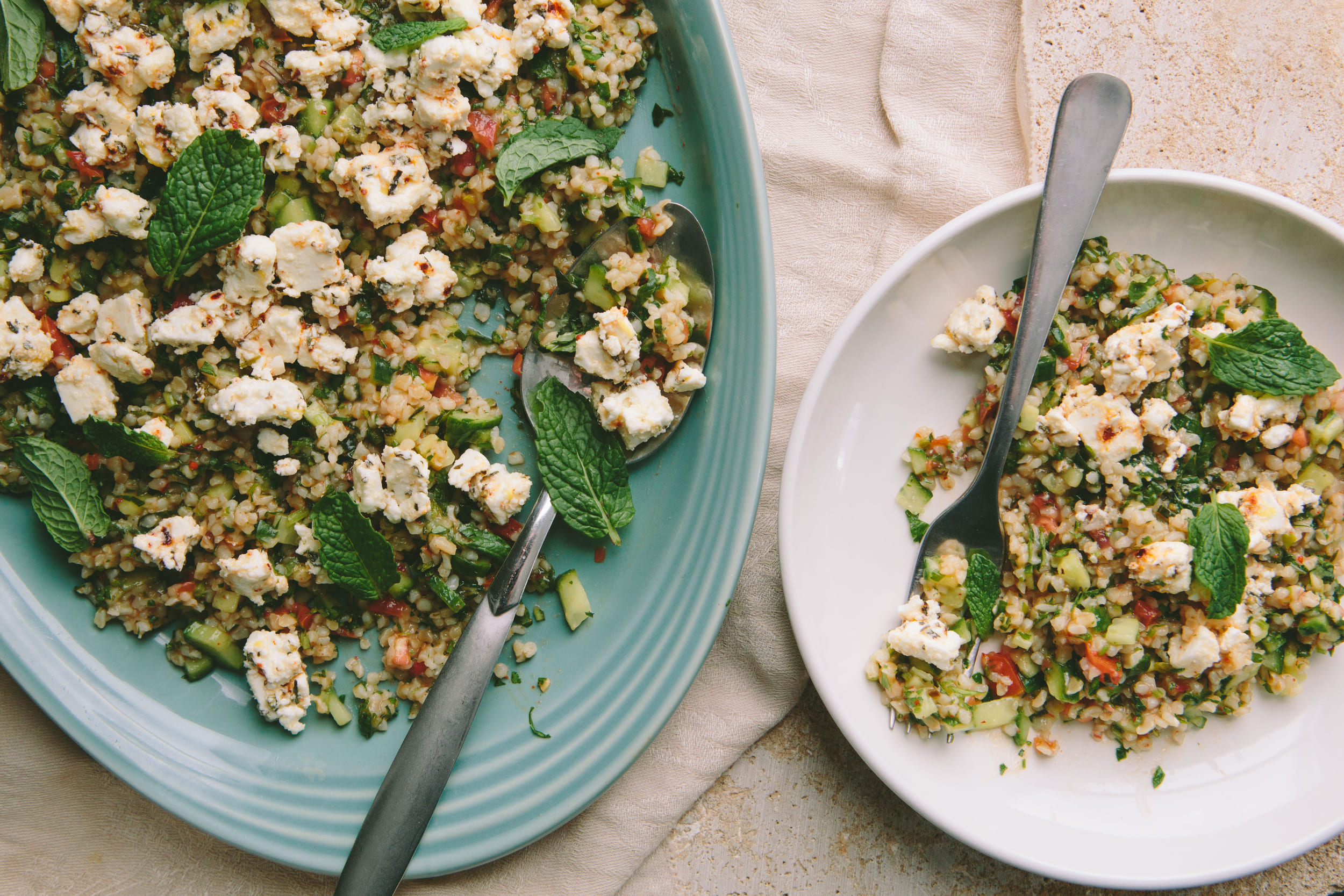 ensalada de bulgur para deportistas