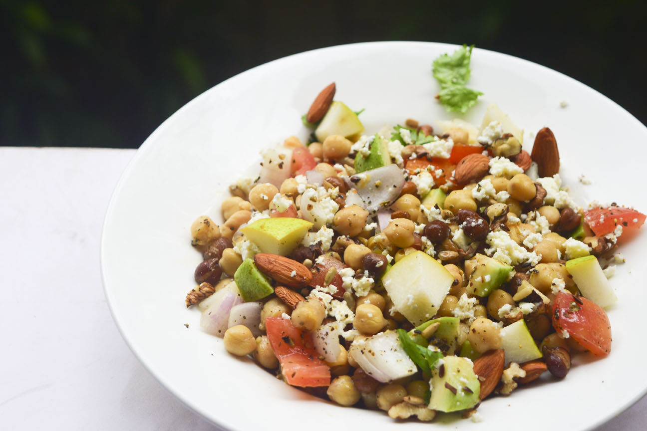 ensalada con frutos secos